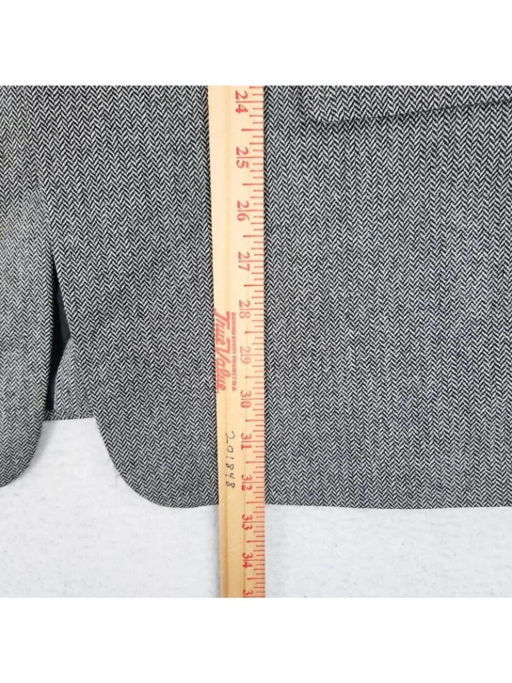 Hiltl Jacket Mens EU 52 US 42 Gray Wool Herringbone Blazer Sport Coat Two Button